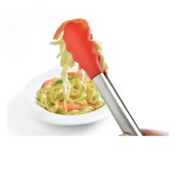 MASTRAD Pince De Cuisine|Pince de Cuisine Embout en silicone 28 cm Rouge