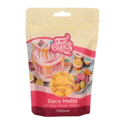 FUNCAKES Décoration Comestible|Pistoles Deco Melts Jaune 250 g