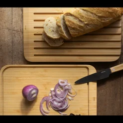 PEBBLY Planches À Découper|Planche à Découper 2-en-1 Réversible 34 x 23,5 cm