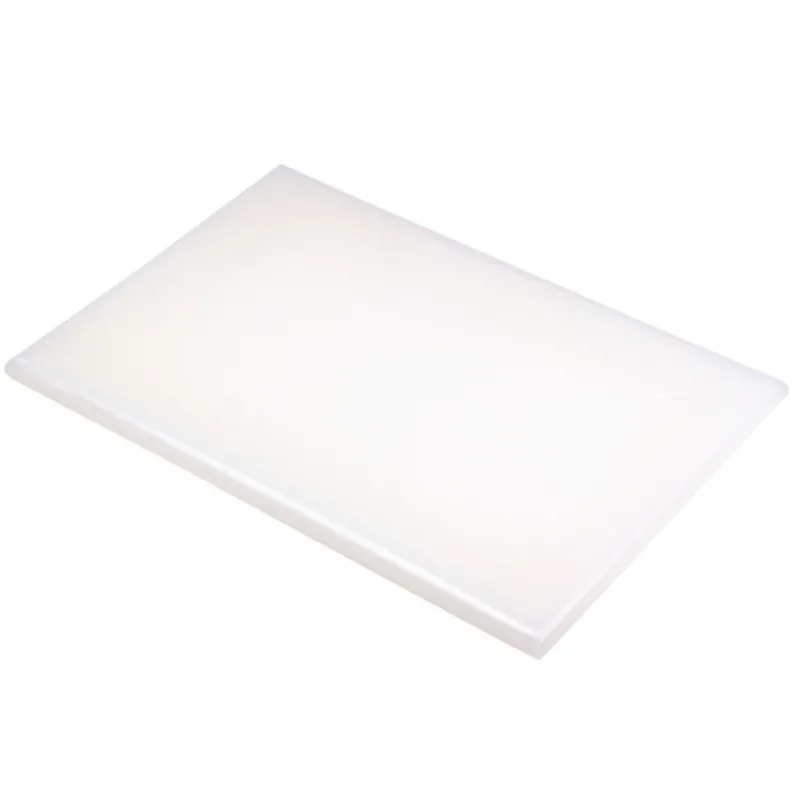 COMAS Planches À Découper|Planche à Découper 50x30 cm H 2cm Polyéthylène Blanc