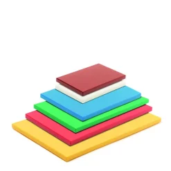 COMAS Planches À Découper|Planche à Découper 50x30 cm H 2cm Polyéthylène Jaune