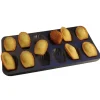 GOBEL Moule Anti-adhésif|Moules À Gâteaux|Plaque 12 Madeleines de 8 cm anti-adhésif