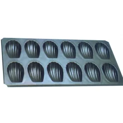 GOBEL Moule Anti-adhésif|Moules À Gâteaux|Plaque 12 Madeleines de 8 cm anti-adhésif