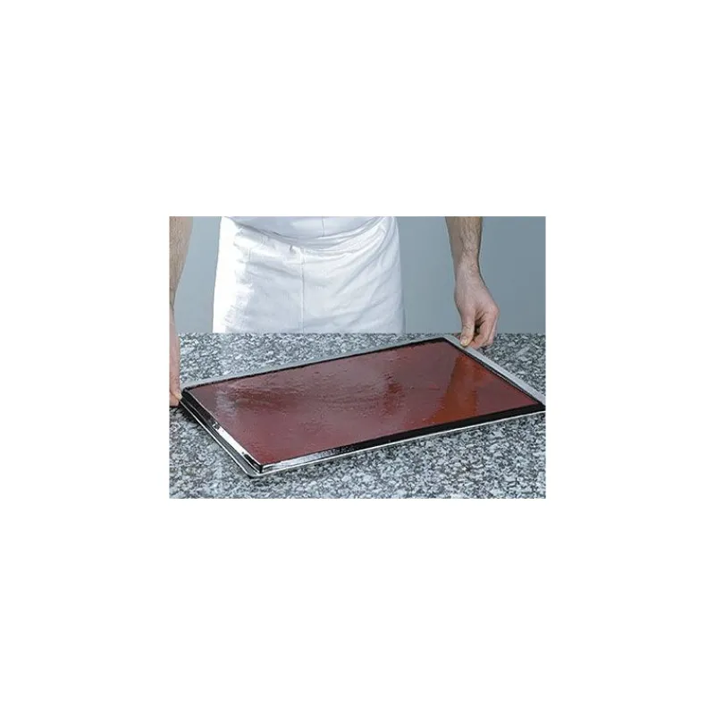 FLEXIPAN Tapis De Cuisson|Tapis Silicone Pâtisserie|Plaque Flexipat entremets carré 33,5 x 33,5 x 1,6 cm