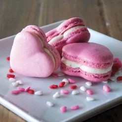 SILIKOMART Plaque Macaron|Plaque Macarons Coeurs Silicone 40 x 30 cm