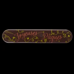 FLORENSUC Décoration Comestible|Plaquette Chocolat Joyeuse Pâques 130x25 mm (x48)