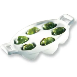 REVOL Plat De Cuisson|Plat à Escargots Blanc 6 trous Belle Cuisine
