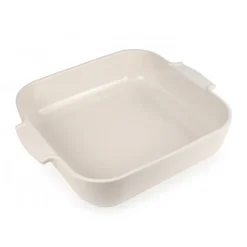 PEUGEOT Plat De Cuisson|Plat à Four Carré en Céramique Appolia 36 cm Ecru