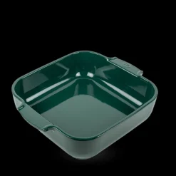 PEUGEOT Plat De Cuisson|Plat à Four Carré en Céramique Appolia 28 cm Vert Forêt