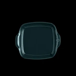 EMILE HENRY Plat De Cuisson|Plat à Four Carré en Céramique 28 x 24 cm Belle-Île