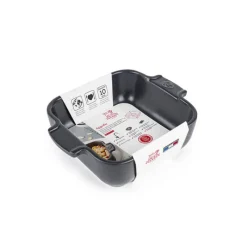 PEUGEOT Plat De Cuisson|Plat à Four Carré en Céramique Appolia 18 cm Ardoise