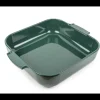 PEUGEOT Plat De Cuisson|Plat à Four Carré en Céramique Appolia 36 cm Vert Forêt