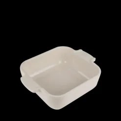 PEUGEOT Plat De Cuisson|Plat à Four Carré en Céramique Appolia 18 cm Ecru