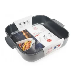 PEUGEOT Plat De Cuisson|Plat à Four Carré en Céramique Appolia 36 cm Ardoise