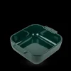 PEUGEOT Plat De Cuisson|Plat à Four Carré en Céramique Appolia 21 cm Vert Forêt