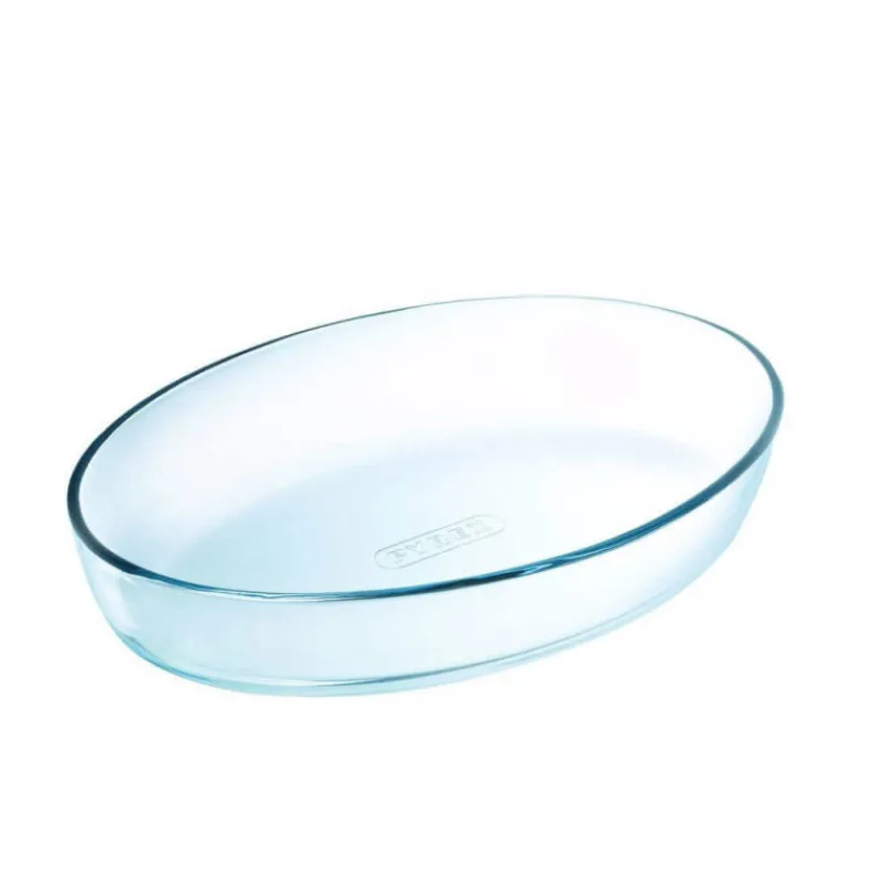 PYREX Plat De Cuisson|Plat à Four en Verre Ovale 35 x 24 cm 3 L Classic
