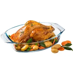 PYREX Plat De Cuisson|Plat à Four en Verre Ovale 35 x 24 cm 2,8 L Irrésistible