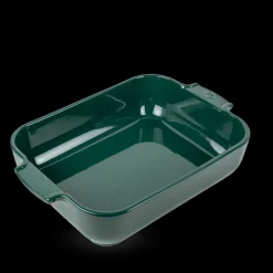 PEUGEOT Plat De Cuisson|Plat à Four Rectangulaire en Céramique Appolia 32 cm Vert Forêt