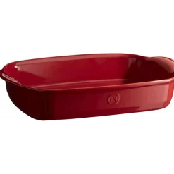 EMILE HENRY Plat De Cuisson|Plat à Four Rectangulaire en Céramique 42,5 x 28 cm Grand Cru