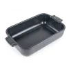 PEUGEOT Plat De Cuisson|Plat à Four Rectangulaire en Céramique Appolia 22 cm Ardoise