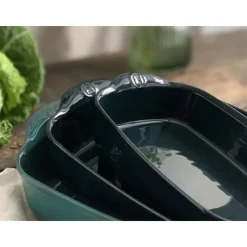 EMILE HENRY Plat De Cuisson|Plat à Four Rectangulaire en Céramique 29 x 19 cm Belle-Île