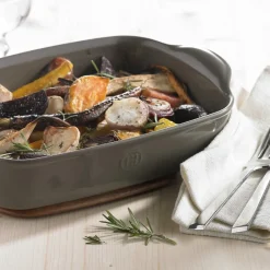 EMILE HENRY Plat De Cuisson|Plat à Four Rectangulaire en Céramique 29 x19 cm Provence