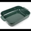 PEUGEOT Plat De Cuisson|Plat à Four Rectangulaire en Céramique Appolia 40 cm Vert Forêt
