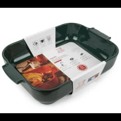 PEUGEOT Plat De Cuisson|Plat à Four Rectangulaire en Céramique Appolia 40 cm Vert Forêt