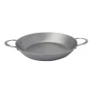 DE BUYER Plats À Paëlla|Plat à paella à 2 anses inox 32 cm Minéral B Element