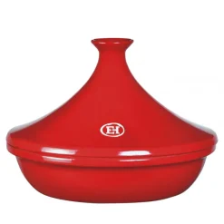 EMILE HENRY Tajines|Plat à Tajine en céramique 32 cm Grand Cru (rouge)