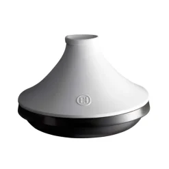 EMILE HENRY Tajines|Plat à Tajine en céramique 27,5 cm Blanc Ardoise Delight