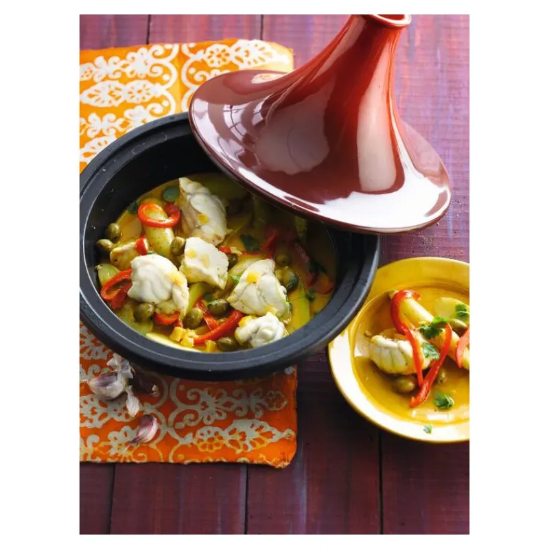 LE CREUSET Tajines|Plat à Tajine en Fonte 31 cm Cerise