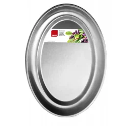 IBILI Servir, Présenter|Plat Inox Ovale 25 x 17 cm