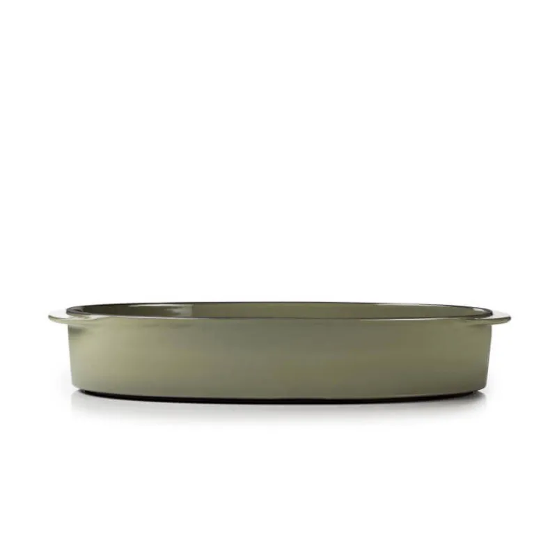 REVOL Plat De Cuisson|Plat Oblong Cardamome 34 x 25 cm Caractère Culinaire