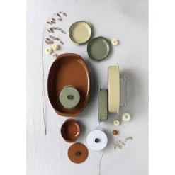 REVOL Plat De Cuisson|Plat Oblong Muscade 34 x 25 cm Caractère Culinaire