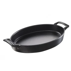 REVOL Plat De Cuisson|Plat Ovale Noir 28x19 cm Belle Cuisine