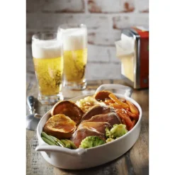 REVOL Plat De Cuisson|Plat Ovale Noir 28x19 cm Belle Cuisine