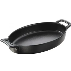 REVOL Plat De Cuisson|Plat Ovale Noir 24x16 cm Belle Cuisine