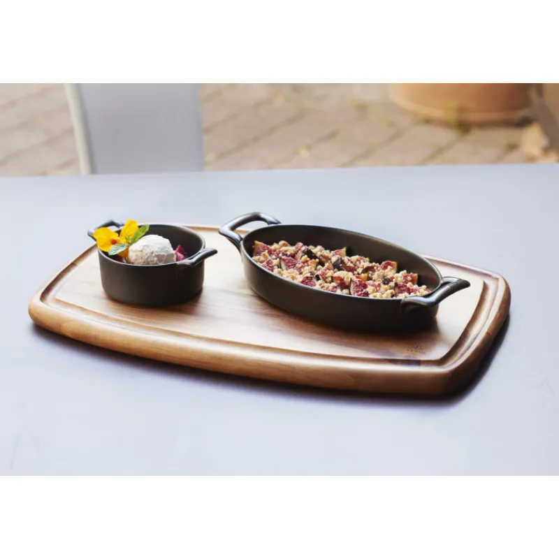 REVOL Plat De Cuisson|Plat Ovale Noir 24x16 cm Belle Cuisine