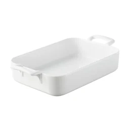 REVOL Plat De Cuisson|Plat Rectangulaire Blanc 34x25 cm Belle Cuisine