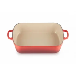 LE CREUSET Plat De Cuisson|Plat Rectangulaire en Fonte 37 cm Cerise