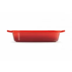 LE CREUSET Plat De Cuisson|Plat Rectangulaire en Fonte 37 cm Cerise