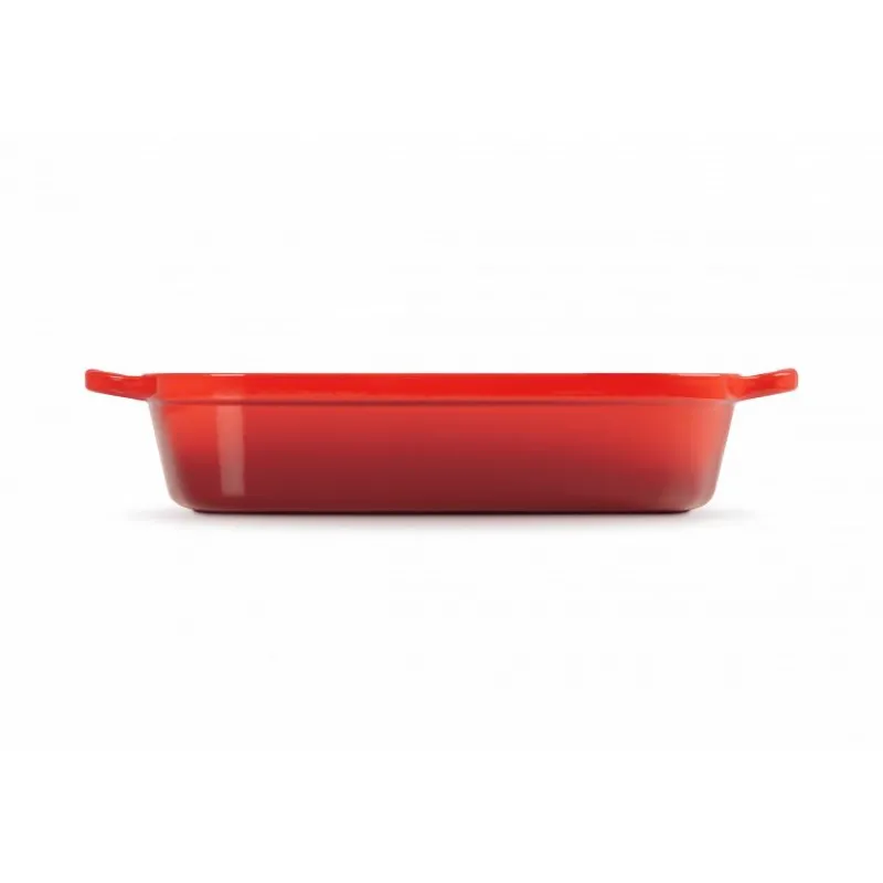 LE CREUSET Plat De Cuisson|Plat Rectangulaire en Fonte 37 cm Cerise