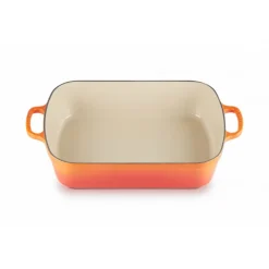 LE CREUSET Plat De Cuisson|Plat Rectangulaire en Fonte 37 cm Volcanique
