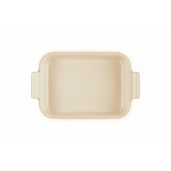 LE CREUSET Plat De Cuisson|Plat Rectangulaire Héritage en Céramique 26 cm Volcanique Tradition