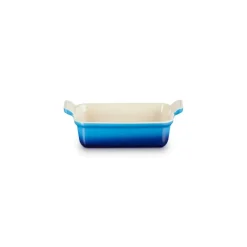 LE CREUSET Plat De Cuisson|Plat Rectangulaire Héritage en Céramique 26 cm Azur Tradition