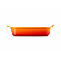 LE CREUSET Plat De Cuisson|Plat Rectangulaire Héritage en Céramique 19 cm Volcanique Tradition