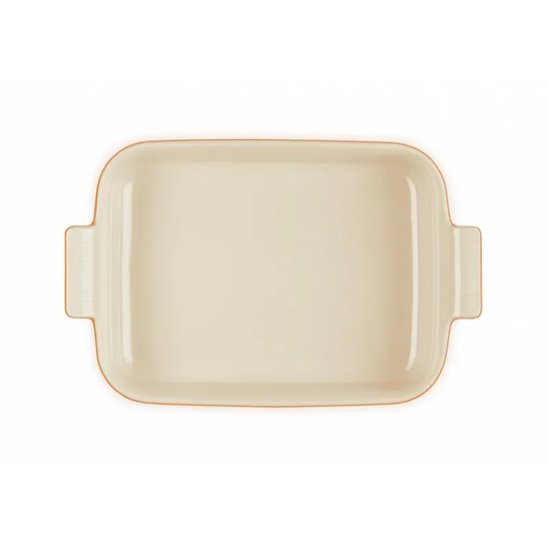 LE CREUSET Plat De Cuisson|Plat Rectangulaire Héritage en Céramique 19 cm Volcanique Tradition