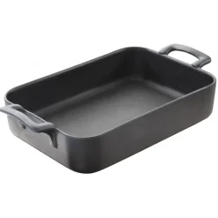 REVOL Plat De Cuisson|Plat Rectangulaire Noir 19x13 cm Belle Cuisine
