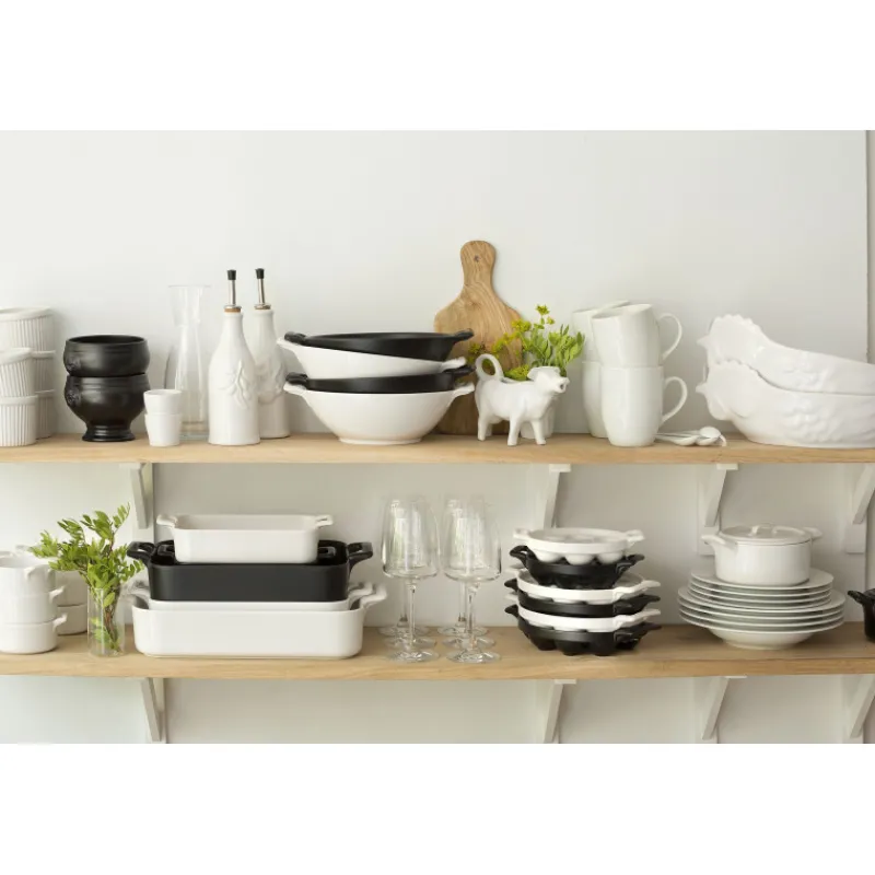 REVOL Plat De Cuisson|Plat Rectangulaire Noir 34x25 cm Belle Cuisine